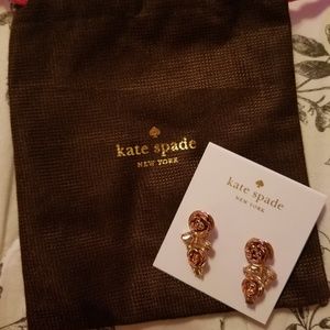 Kate Spade Rose Gold Rose Garden Garland Earrings